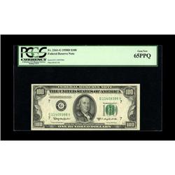 Fr. 2161-G $100 1950D Federal Reserve Note. PCGS Gem Ne 