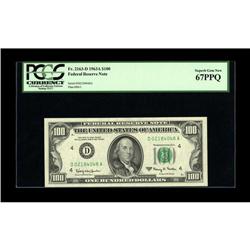 Fr. 2163-D $100 1963A Federal Reserve Note. PCGS Superb 