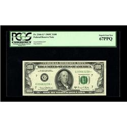 Fr. 2166-G* $100 1969C Federal Reserve Note. PCGS Super 