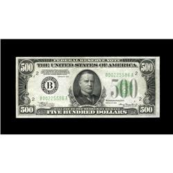 Fr. 2201-B $500 1934 Federal Reserve Note. Extremely Fi 