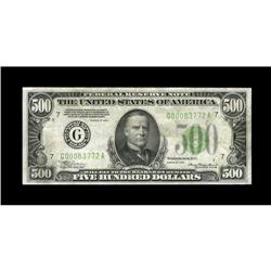 Fr. 2201-G $500 1934 Federal Reserve Note. Extremely Fi 