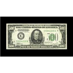 Fr. 2202-E $500 1934A Federal Reserve Note. Extremely F 