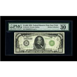 Fr. 2210-B $1000 1928 Federal Reserve Note.PMG VF30 EPQ 
