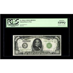 Fr. 2210-G $1000 1928 Federal Reserve Note. PCGS About 