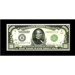 Fr. 2210-H $1000 1928 Federal Reserve Note. About Uncir 