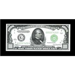 Fr. 2211-G $1000 1934 Federal Reserve Note. Choice Cris 