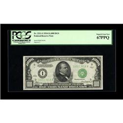 Fr. 2211-I $1000 1934 Federal Reserve Note. PCGS Superb 