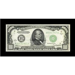 Fr. 2212-B $1000 1934A Federal Reserve Note. Very Choic 