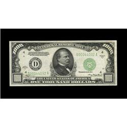 Fr. 2212-D $1000 1934A Federal Reserve Note. Choice Abo 