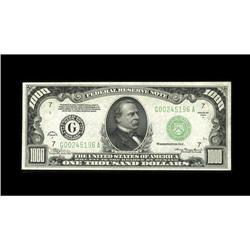 Fr. 2212-G $1000 1934A Federal Reserve Note. Gem Crisp 