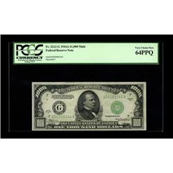 Fr. 2212-G $1000 1934A Mule Federal Reserve Note. PCGS 
