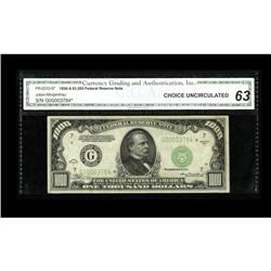 Fr. 2212-G* $1000 1934A Federal Reserve Note. CGA Choic 