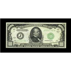 Fr. 2212-J $1000 1934A Federal Reserve Note. Crisp Unci 