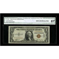 Fr. 2300 $1 1935A Hawaii Silver Certificate. CGA Gem Un 