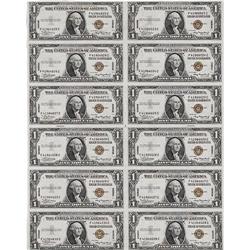 Fr. 2300 $1 1935A Hawaii Silver Certificates. Uncut She 