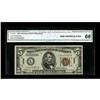 Image 1 : Fr. 2302 $5 1934A Hawaii Federal Reserve Note. CGA Gem 