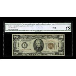 Fr. 2303* $10 1934A Hawaii Federal Reserve Note. CGA Ve 