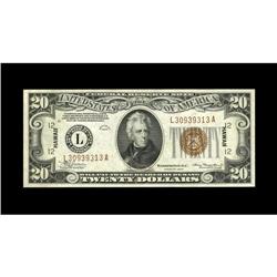 Fr. 2304 $20 1934 Hawaii Federal Reserve Note. Choice 