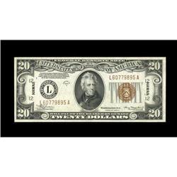 Fr. 2305 $20 1934A Hawaii Federal Reserve Note. Choice 