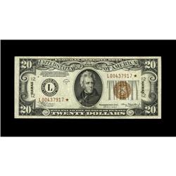 Fr. 2305* $20 1934A Hawaii Federal Reserve Note. Very F 
