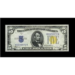 Fr. 2307 $5 1934A North Africa Silver Certificate. Choi 