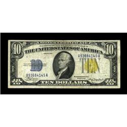 Fr. 2308 $10 1934 North Africa MuleSilver Certificate. 