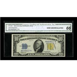 Fr. 2309 $10 1934A North Africa Silver Certificate. CGA 