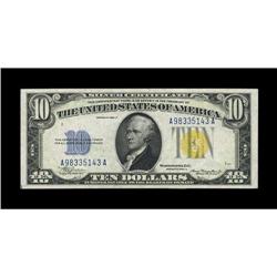 Fr. 2309 $10 1934A North Africa Silver Certificate. Ver 