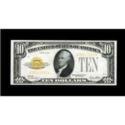 Fr. 2400 $10 1928 Gold Certificate. Choice Crisp Uncirc 