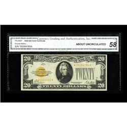 Fr. 2402* $20 1928 Gold Certificate. CGA About Uncircul 