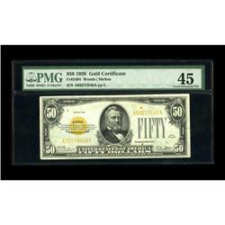Fr. 2404 $50 1928 Gold Certificate. PMG Choice Extremel 