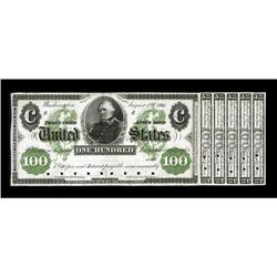 Hessler 1144 $100 1861 Interest Bearing Treasury Note F 