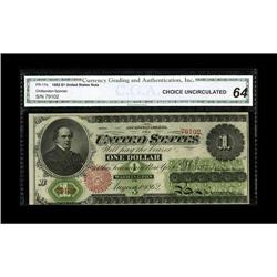 Fr. 17a $1 1862 Legal Tender CGA Choice Uncirculated 64 