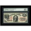 Image 1 : Fr. 22 $1 1875 Legal Tender PMG Choice Uncirculated 64. 