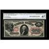 Image 1 : Fr. 26 $1 1875 Legal Tender CGA Gem Uncirculated 67. Th 