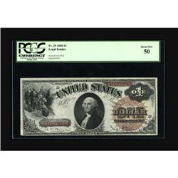Fr. 29 $1 1880 Legal Tender PCGS About New 50. The cent 