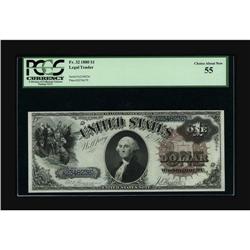 Fr. 32 $1 1880 Legal Tender PCGS Choice About New 55. A 