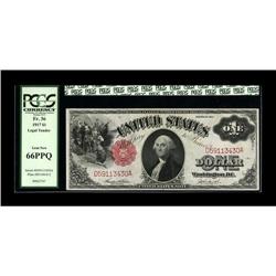 Fr. 36 $1 1917 Legal Tender PCGS Gem New 66PPQ. There i 