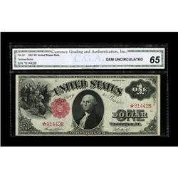 Fr. 36 $1 1917 Legal Tender Star Note CGA Gem Uncircula 