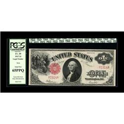 Fr. 39 $1 1917 Legal Tender Mule PCGS Gem New 65PPQ. In 