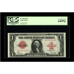 Fr. 40 $1 1923 Legal Tender PCGS Very Choice New 64PPQ. 