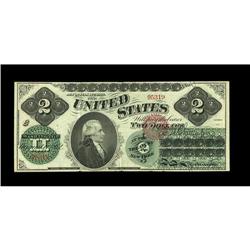 Fr. 41 $2 1862 Legal Tender Extremely Fine. A strong XF 