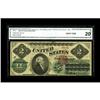 Image 1 : Fr. 41 $2 1862 Legal Tender CGA Very Fine 20. A problem 