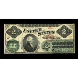 Fr. 41 $2 1862 Legal Tender Very Fine. This example fac 
