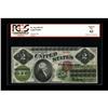 Image 1 : Fr. 41a $2 1862 Legal Tender PCGS New 62. PCGS has quit 