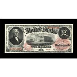 Fr. 44 $2 1875 Legal Tender Extremely Fine. The overall 