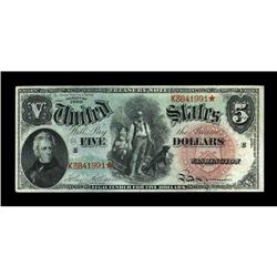 Fr. 64 $5 1869 Legal Tender Choice About New. The embos 