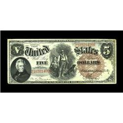 Fr. 72 $5 1880 Legal Tender Extremely Fine-About New. T 