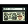 Image 1 : Fr. 73 $5 1880 Legal Tender PMG Gem Uncirculated 66. Th 