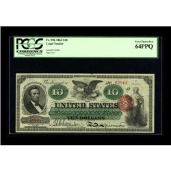 Fr. 95b $10 1863 Legal Tender PCGS Very Choice New 64PP 
